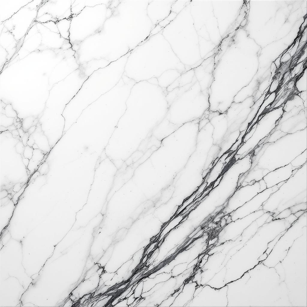 Calacatta Statuario marble — bold gray veining on a clean white ground